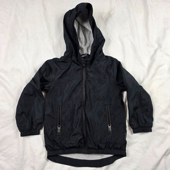 Little Bipsy Collection Bots 2T-3T Black Jacket Lightweight Windbreaker Coat - Picture 1 of 5